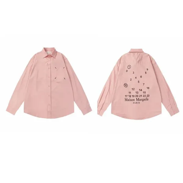 Maison Margiela Numbered Shirt Pink Shirt - 1