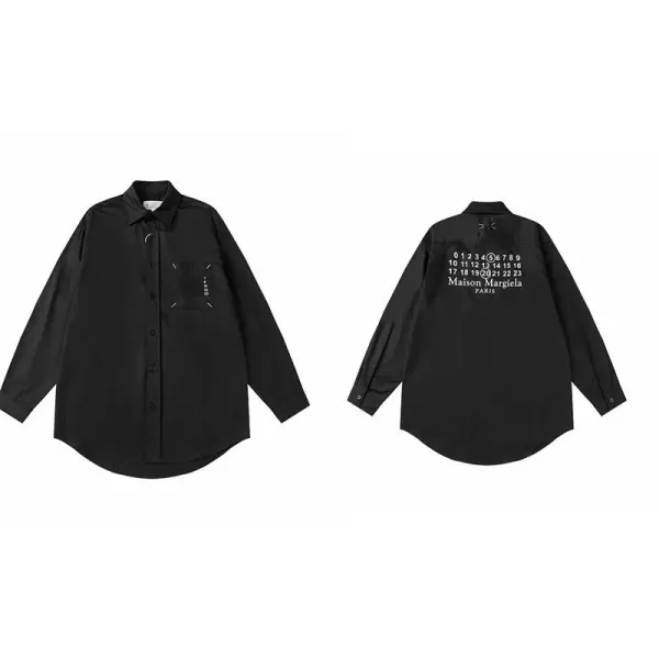 Maison Margiela Numbered Shirt Black Shirt - 1