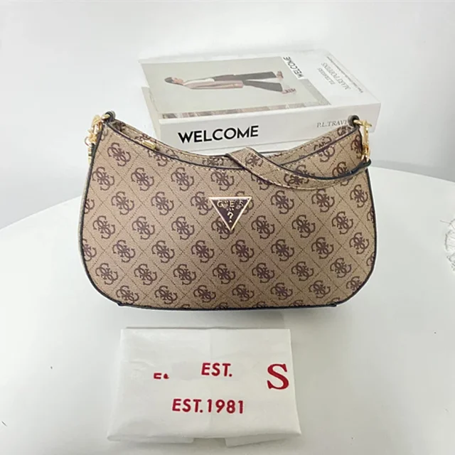 GUESS Shoulder Bags Monogram bag with triangle logo plaque product detail image 7