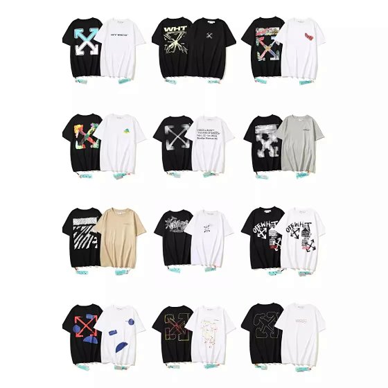 Summer New Cotton Men's and Women's Same T-shirt Printed Short Sleeve - KR