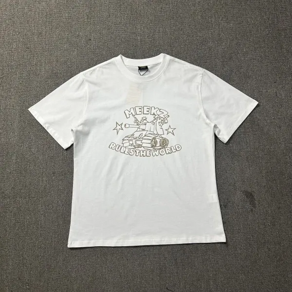 MEEKS Rules The World Graphic T-Shirt Black - 20