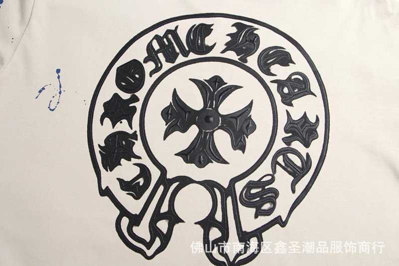 Chrome Hearts Cross Embroidered Black T-Shirt product detail 40 in Litbuy spreadsheet finds