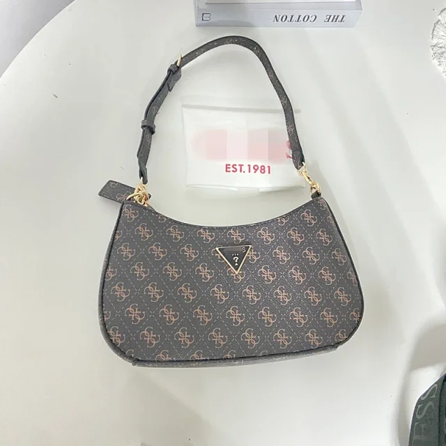 GUESS Shoulder Bags Monogram bag with triangle logo plaque product detail image 5