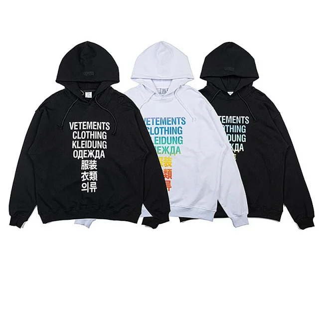 Vetements Hoodies & Sweatshirts Graphic Print Pullover Hoodie product detail image 97