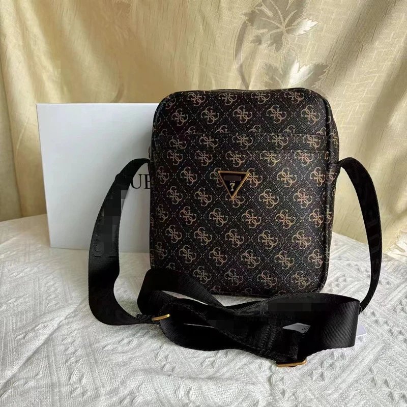 Design Guess Logo Monogram Crossbody Bag Black Crossbody Bags - 9