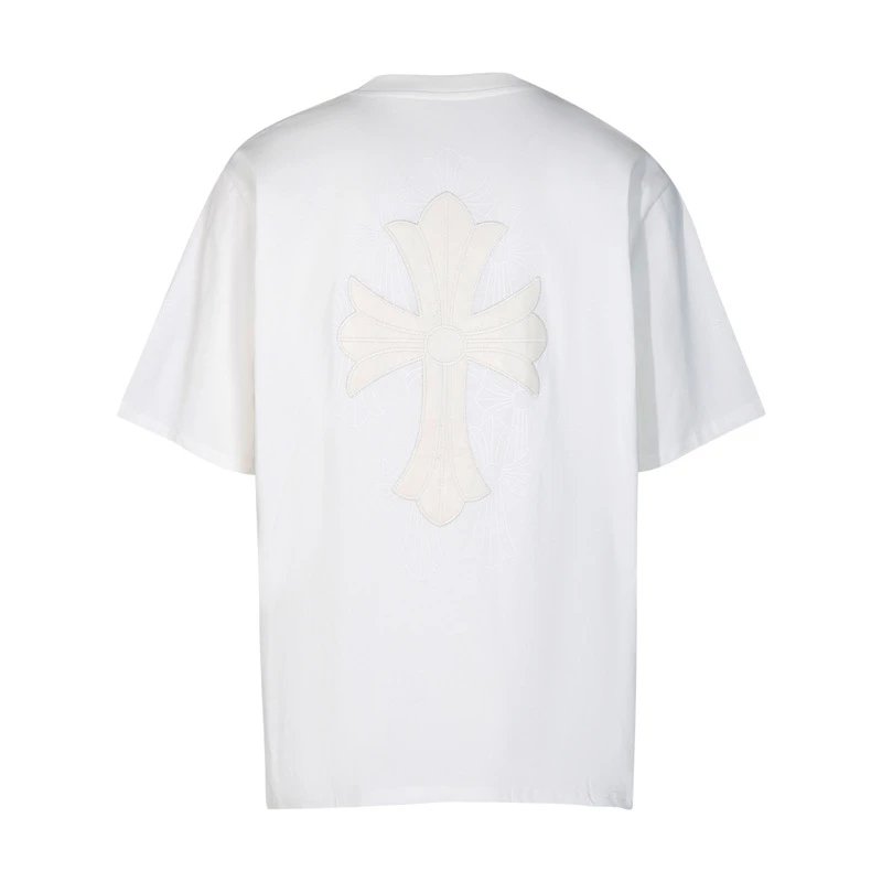 Chrome Hearts Fleur Cross Embroidered Tee White