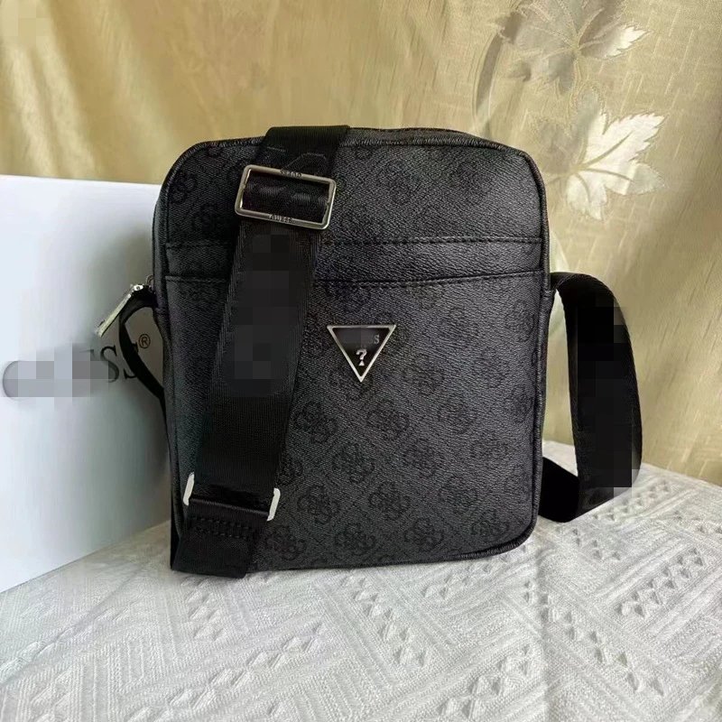 Design Guess Logo Monogram Crossbody Bag Black Crossbody Bags - 4