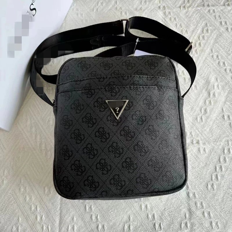 Design Guess Logo Monogram Crossbody Bag Black Crossbody Bags - 7
