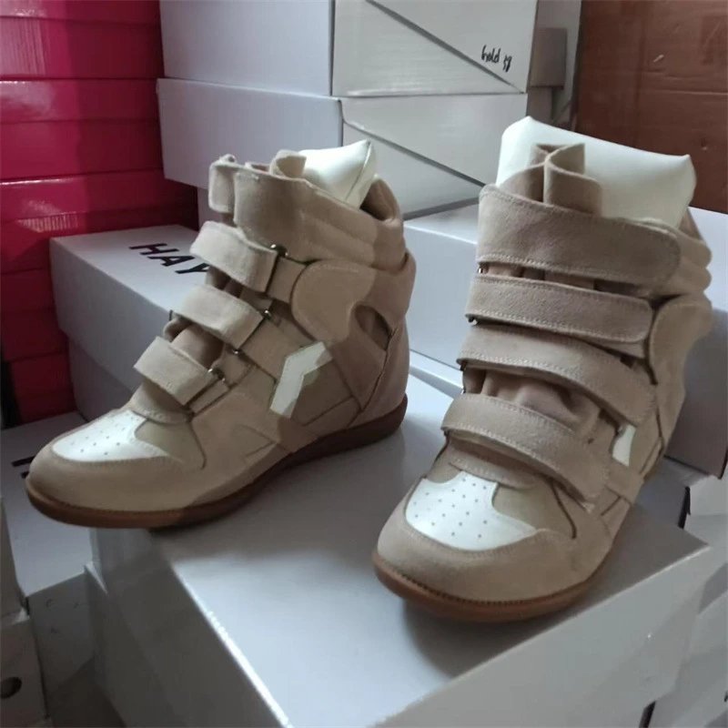 Design High-Top Strap Sneaker Black Boots - 17