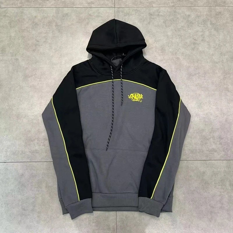 Design Track Pants Gray with Neon Yellow Stripe Sweatpants product detail 2 in Litbuy spreadsheet finds