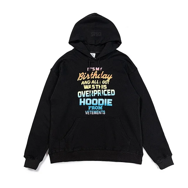 Vetements Hoodies & Sweatshirts Graphic Print Pullover Hoodie product detail image 11