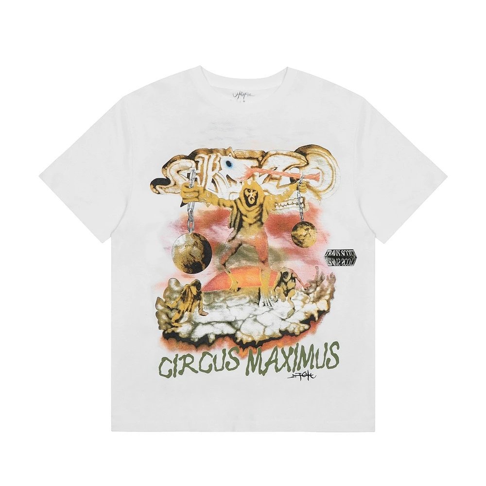 Travis Scott Utopia Tour Eagle Explosion Tee Black