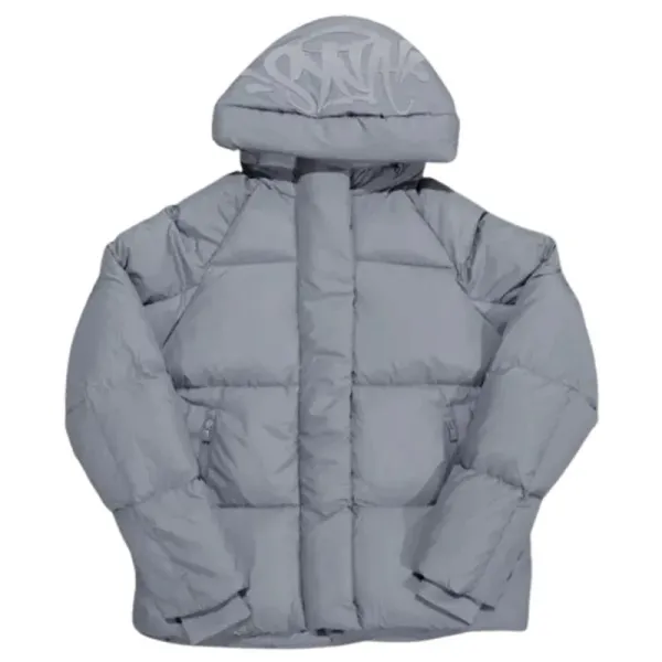 Off-White Puffer Jacket Gray Down-Jacket - 8