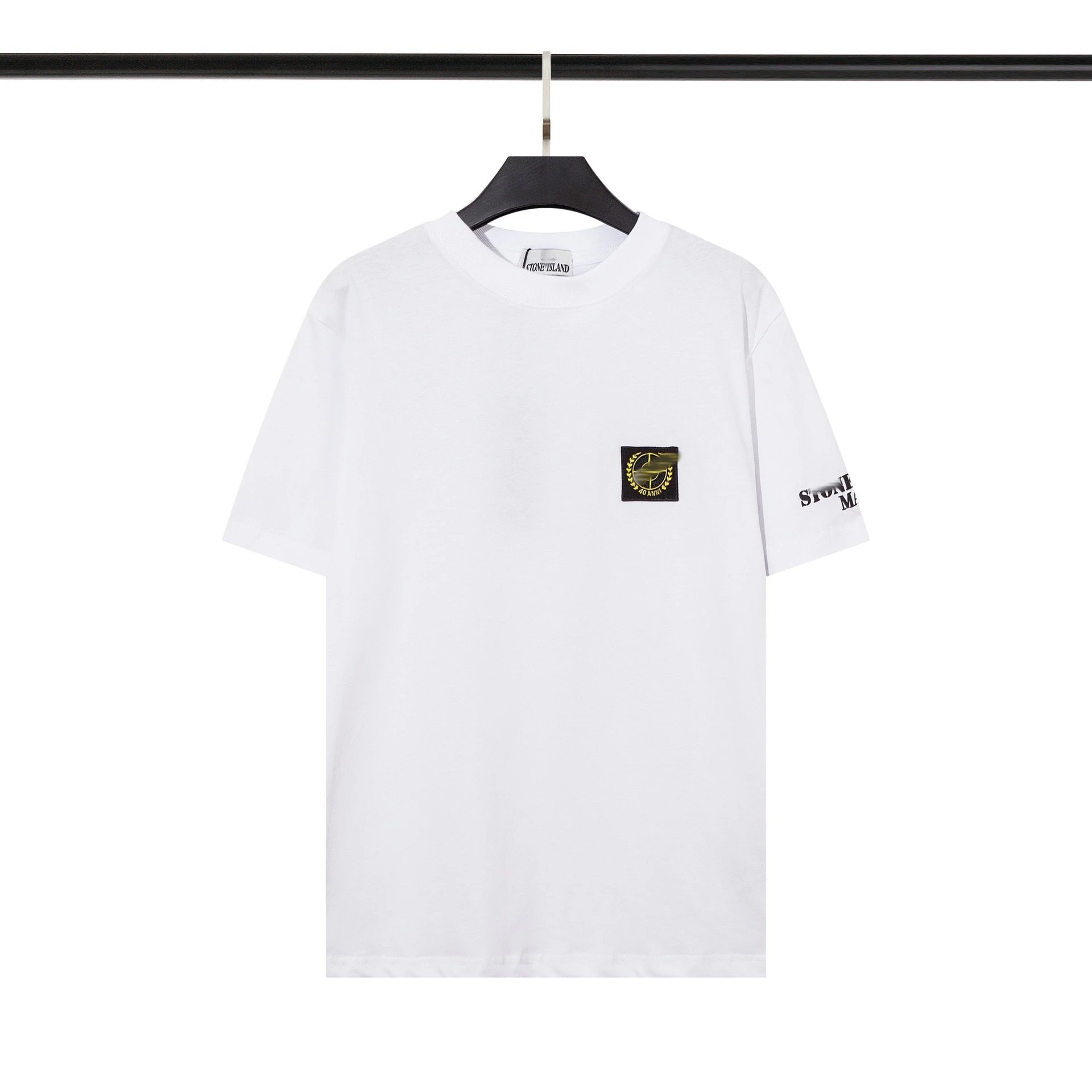 Stone Island Black Compass Patch T-Shirt - 5