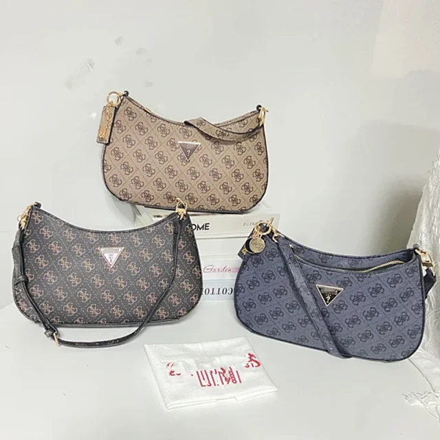 GUESS Shoulder Bags Monogram bag with triangle logo plaque product detail image 1