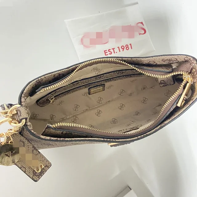 GUESS Shoulder Bags Monogram bag with triangle logo plaque product detail image 9
