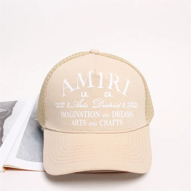 AMIRI Hats Mesh trucker cap with embroidered logo product detail image 45