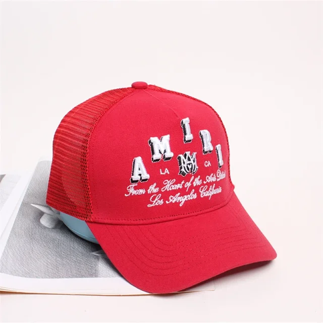 AMIRI Hats Mesh trucker cap with embroidered logo product detail image 58