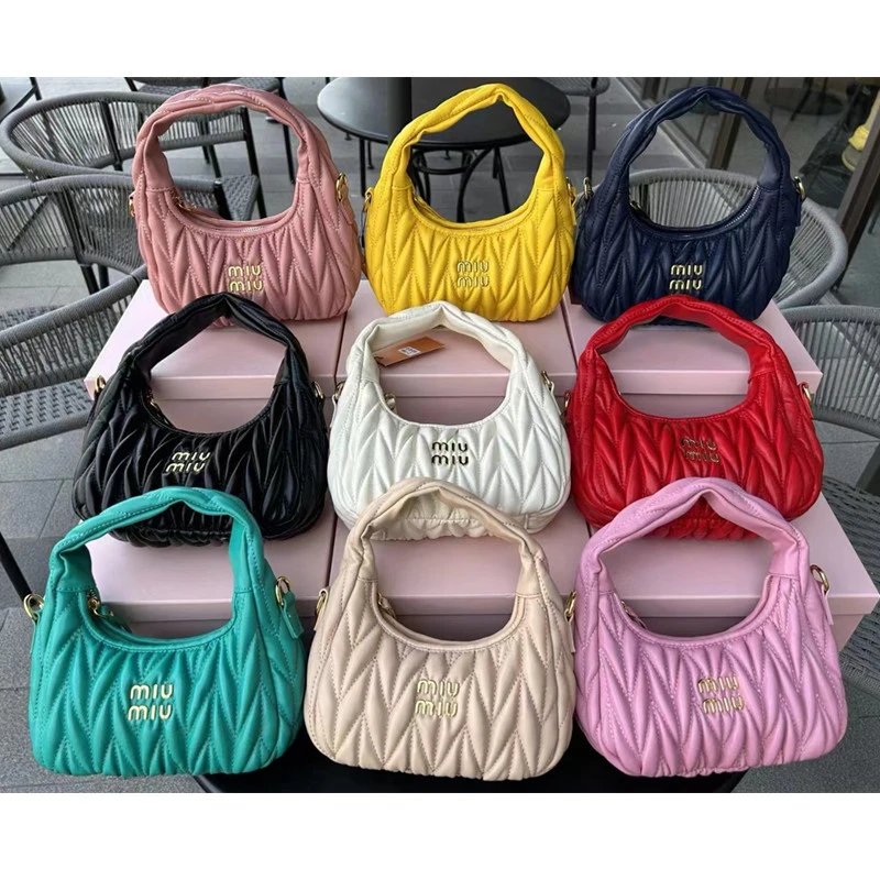 Miu Miu Quilted Leat