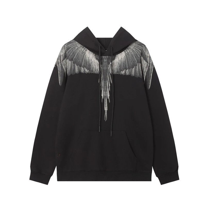 Marcelo Burlon County of Milan Wings Hoodie Black Grey