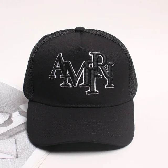AMIRI Hats Embroidered Mesh Trucker Baseball Cap product detail image 1