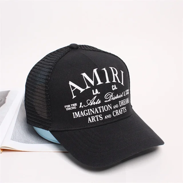 AMIRI Hats Mesh trucker cap with embroidered logo product detail image 44