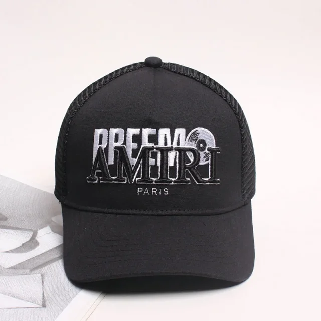 AMIRI Hats Mesh trucker cap with embroidered logo product detail image 61