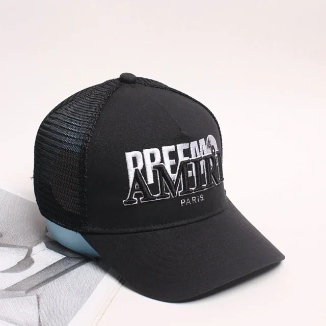 AMIRI Hats Mesh trucker cap with embroidered logo product detail image 62