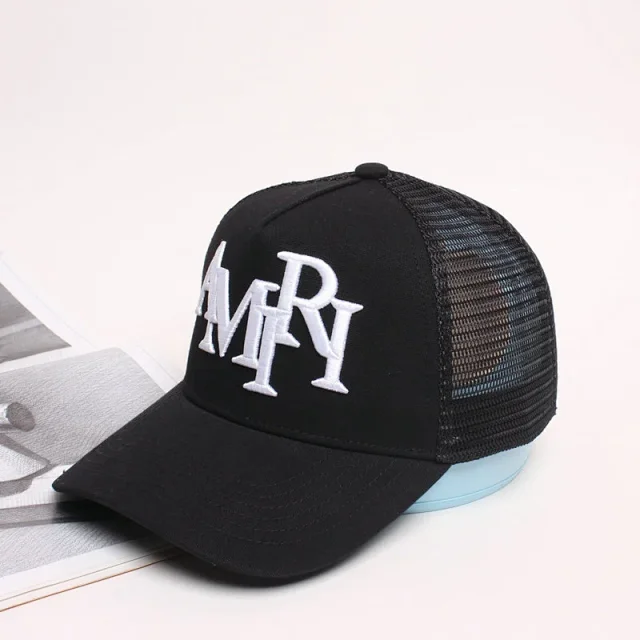 AMIRI Hats Mesh trucker cap with embroidered logo product detail image 66