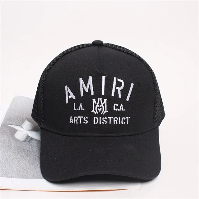 AMIRI Hats Mesh trucker cap with embroidered logo product detail image 53