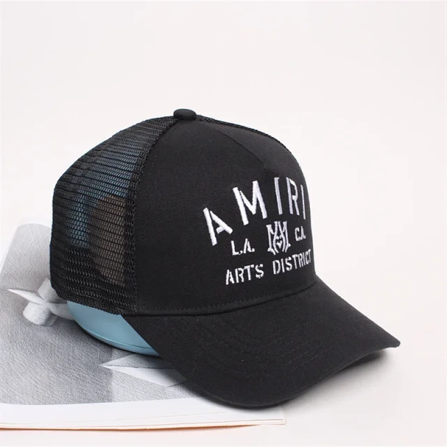 AMIRI Hats Mesh trucker cap with embroidered logo product detail image 54