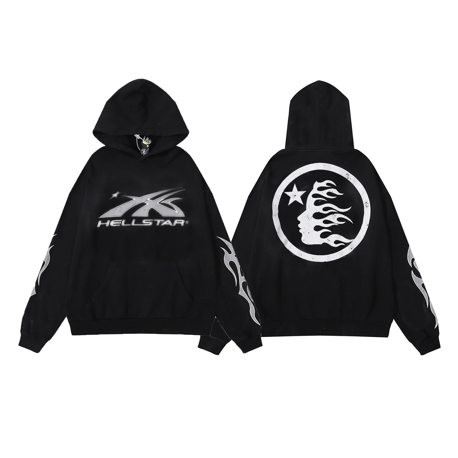 [Pure Cotton Hoodie] DY-w09 Black