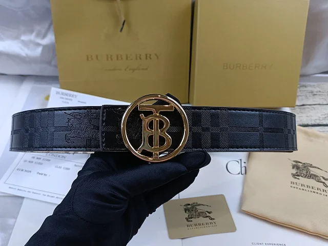Burberry Belts Check Pattern Equestrian Knight Buckle product detail image 28