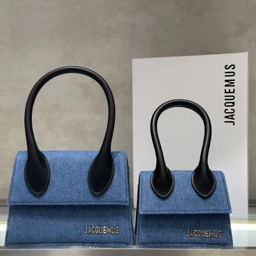 Jacquemus Le Chiquito Denim Blue Shoulder Bag - 3