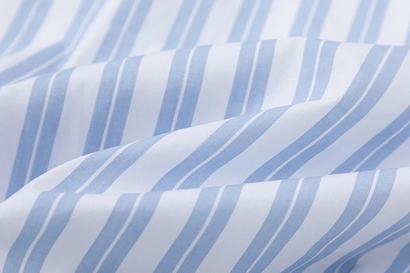 Ami Paris Striped Cotton Shirt with Red Heart Embroidery Blue - 35