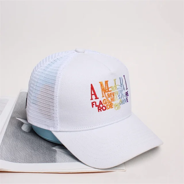 AMIRI Hats Mesh trucker cap with embroidered logo product detail image 42
