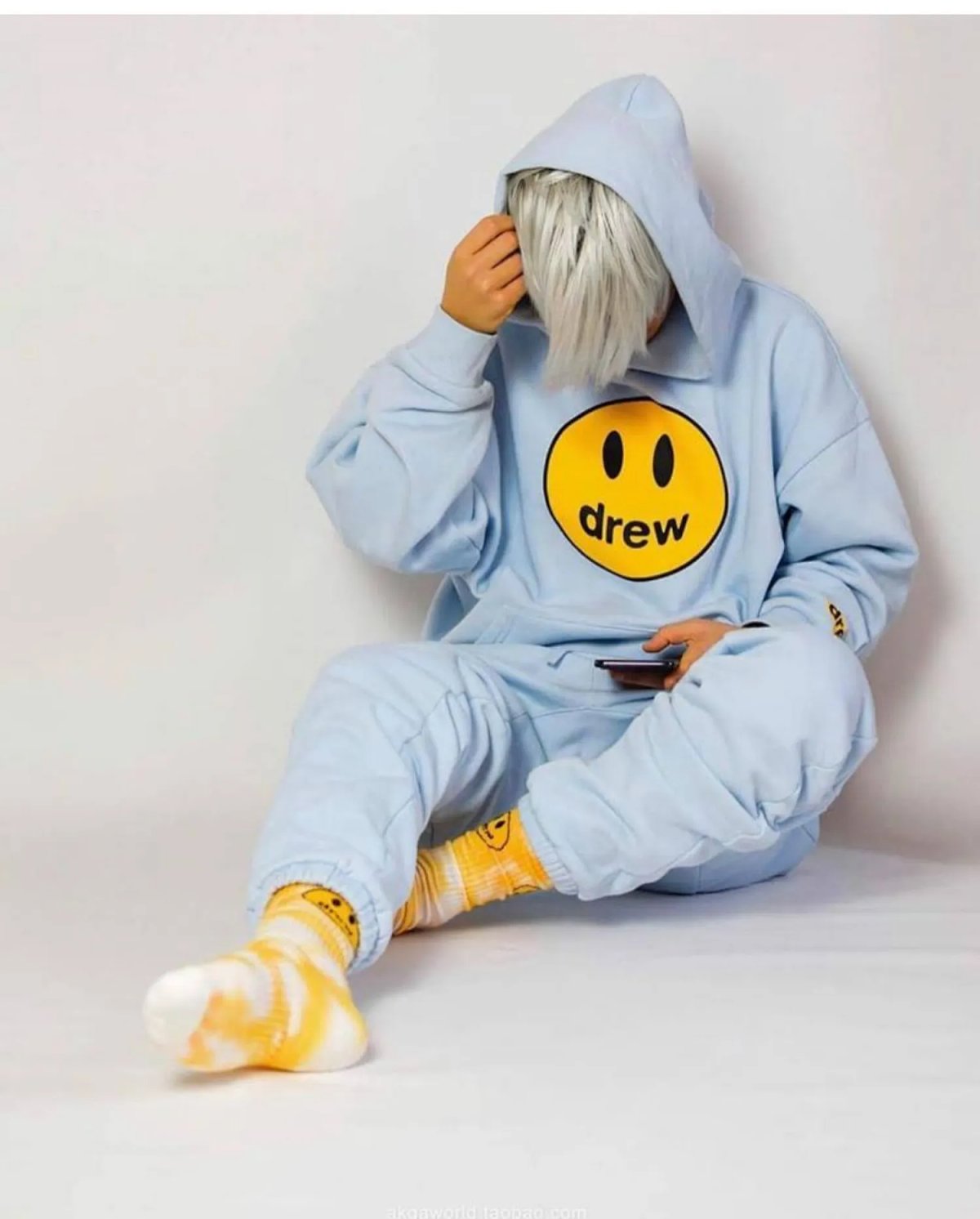 Drew House Smiley Face Oversized Hoodie Navy product detail 31 in Litbuy spreadsheet finds