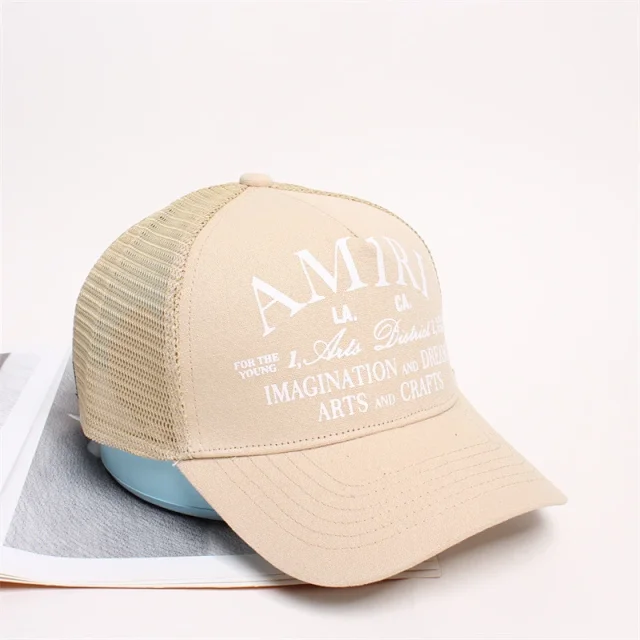 AMIRI Hats Mesh trucker cap with embroidered logo product detail image 46