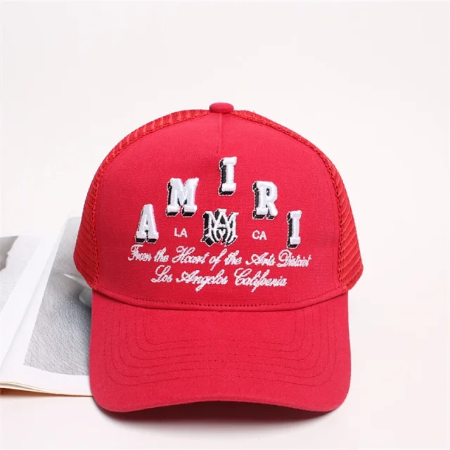 AMIRI Hats Mesh trucker cap with embroidered logo product detail image 57