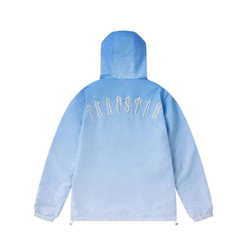 Trapspar Windbreaker Jacket Royal Blue Outerwear - 23