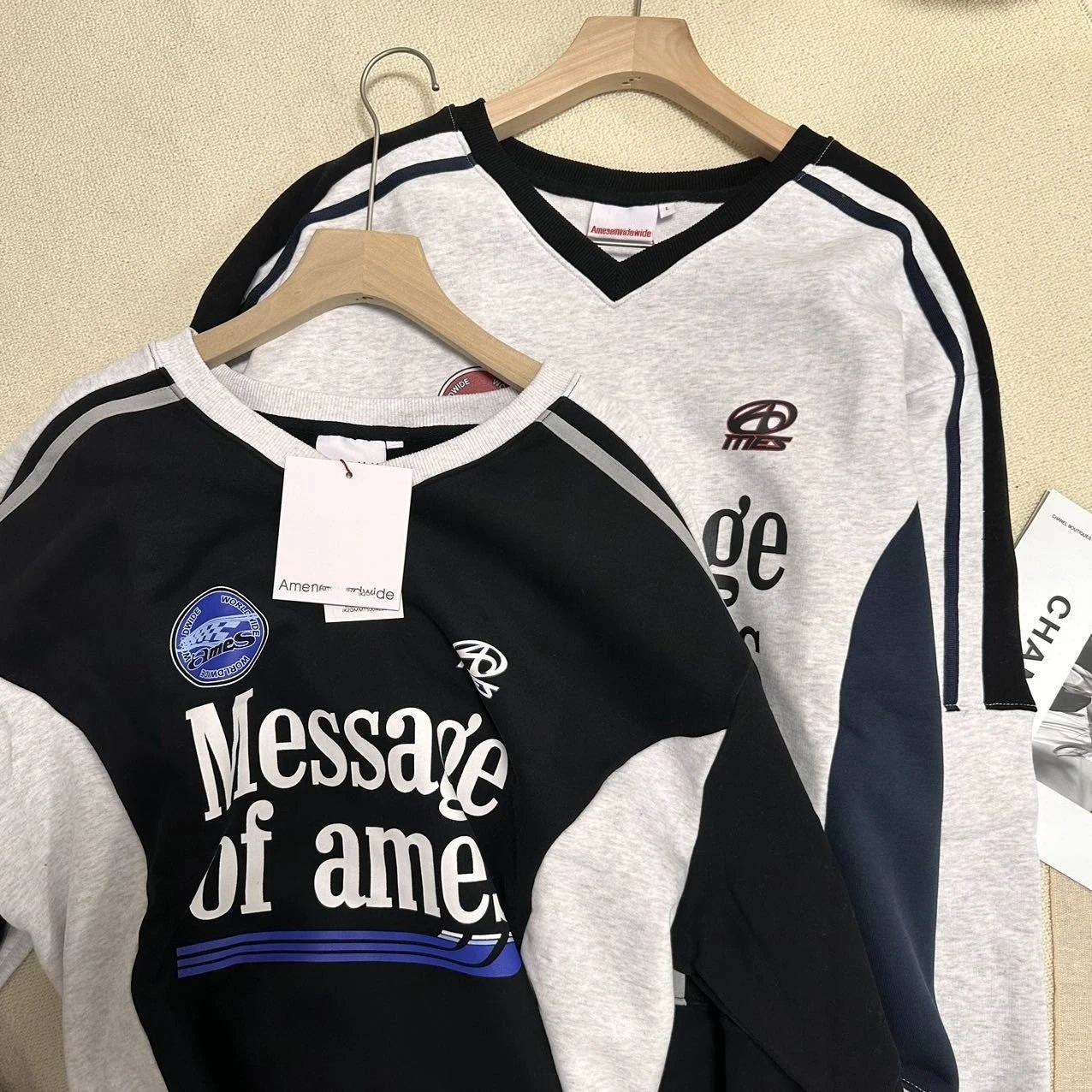 Ames x Adidas Message of Ames Black / Gray Hoodie - 23
