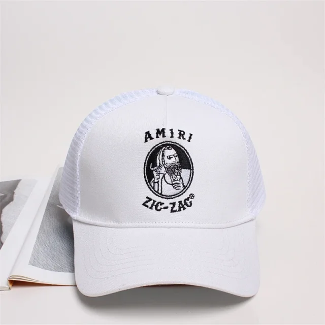AMIRI Hats Mesh trucker cap with embroidered logo product detail image 47