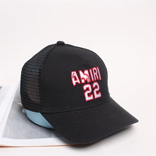 AMIRI Hats Mesh trucker cap with embroidered logo product detail image 52