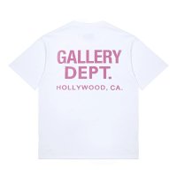 White with magenta lettering