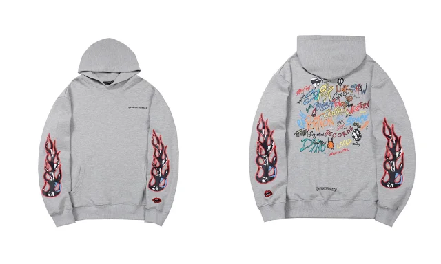 Chrome Hearts Hoodies & Sweatshirts Graphic Pullover Hooded Sweatshirt product detail image 10