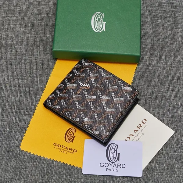 Goyard Saint Louis Bi-Fold Wallet Yellow Chevron - 5