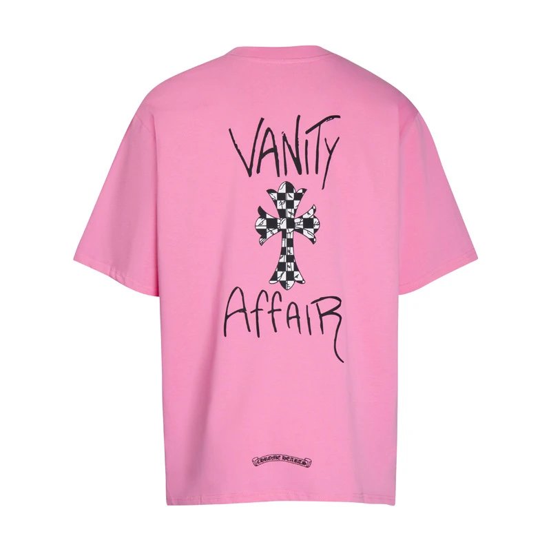Chrome Hearts Vanity Affair Cross Tee Pink
