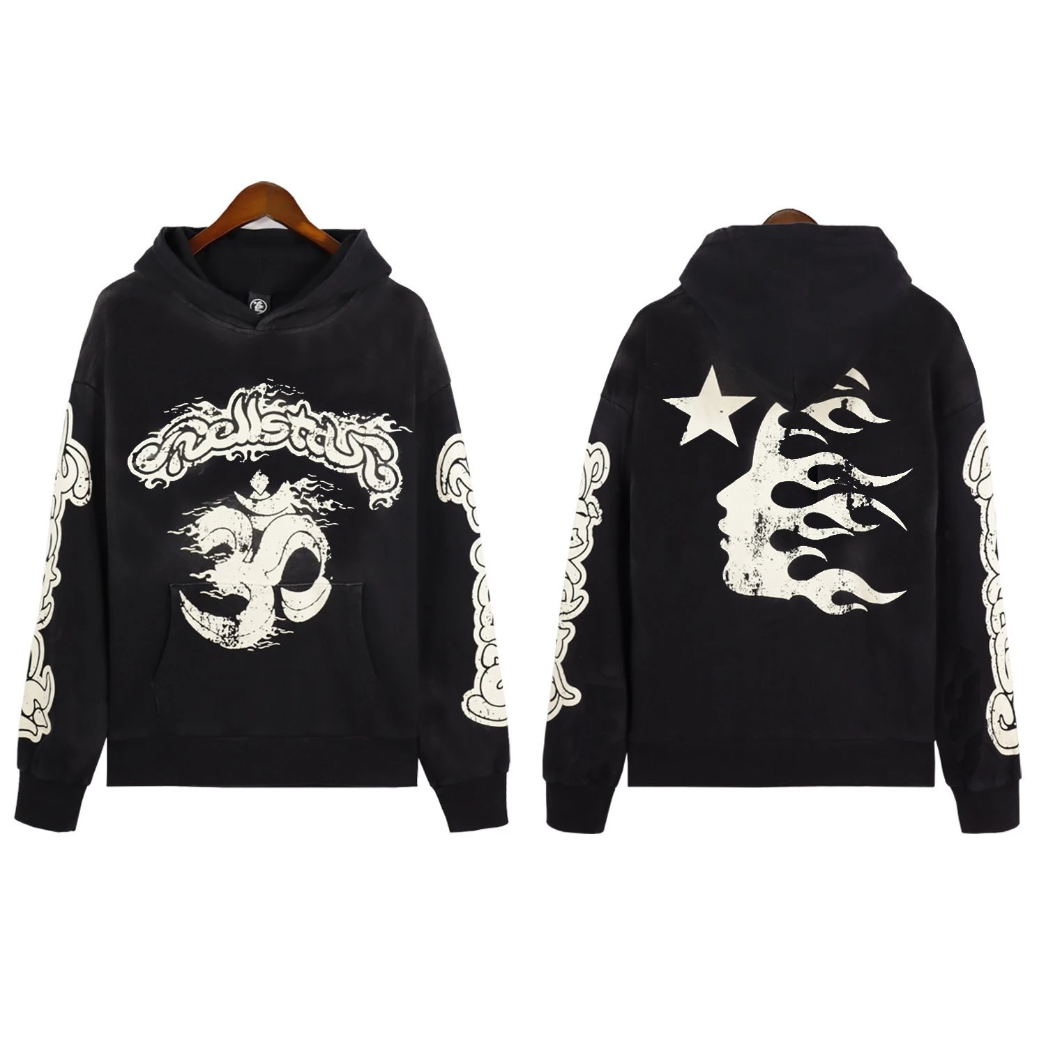 [Pure Cotton Hoodie] DY-W04 Black