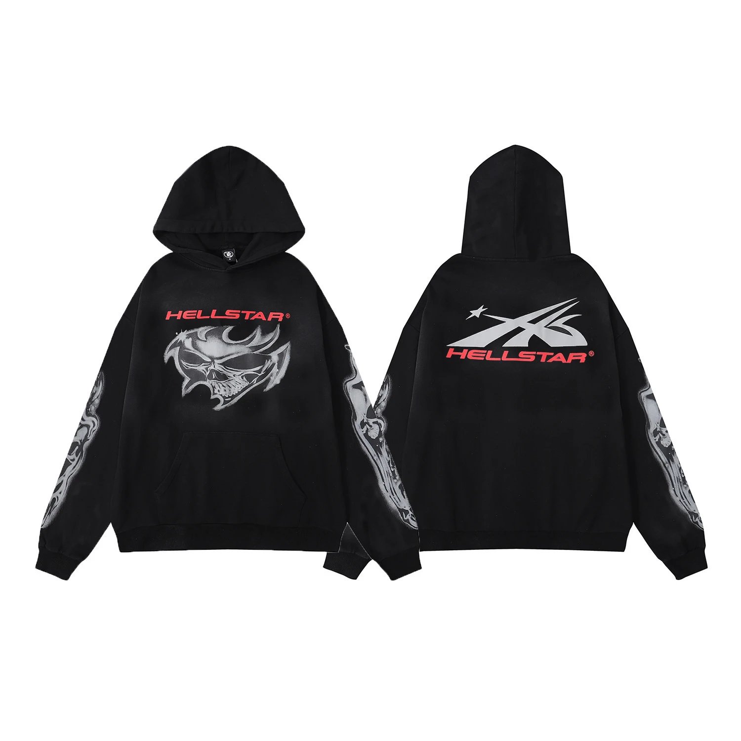 [Pure Cotton Hoodie] DY-w08 Black