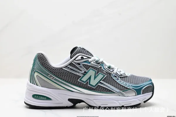 New Balance 740 Teal Gray Running Shoes - 1